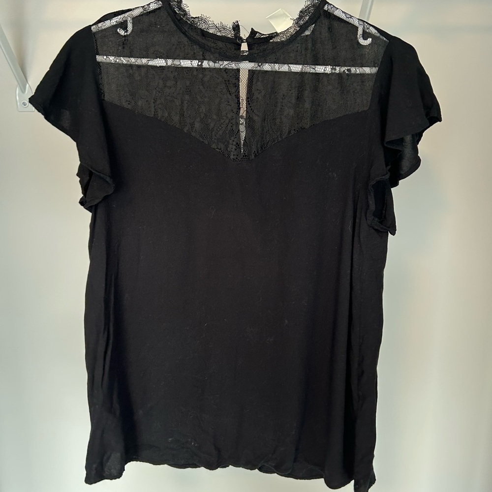🧡5/$25🧡Elegant Black Lace Women's Top